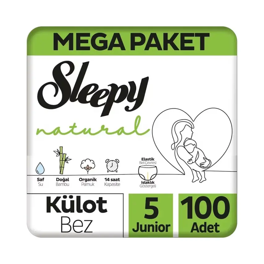 Sleepy Natural Bebek Külot Bezi Junior100lü Gross Paket - 2