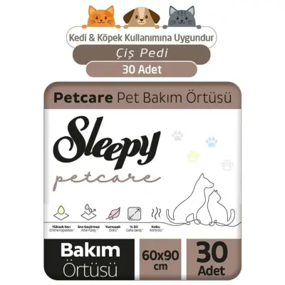 Sleepy Petcare Evcil Hayvan Bakım Örtüsü 60x90 30lu