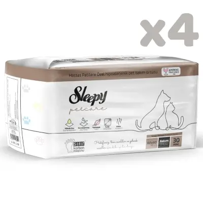 Sleepy Petcare Pet Bakım Örtüsü 30lu x 4 Adet (120 ADET) (1)