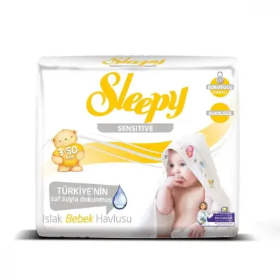 Sleepy Sensitive Islak Mendil 3x50li - 2