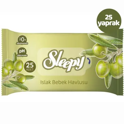 Sleepy Zeytinyağı Islak Mendil 25li - 2