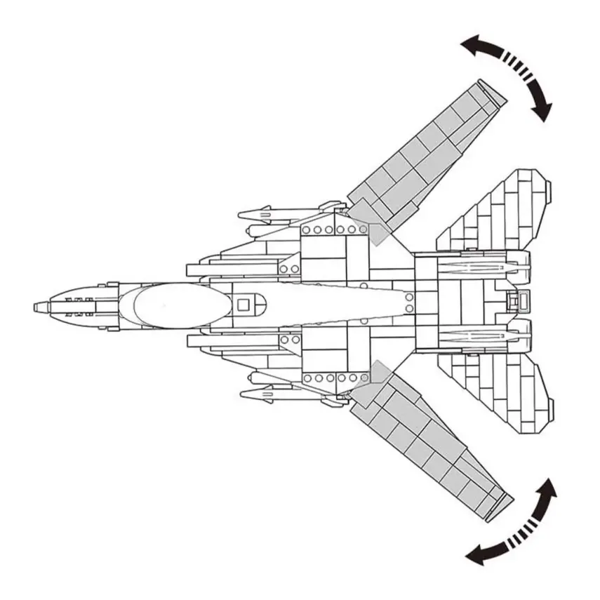 Sluban Model Bricks F14 Uçak 404 Parça - 3