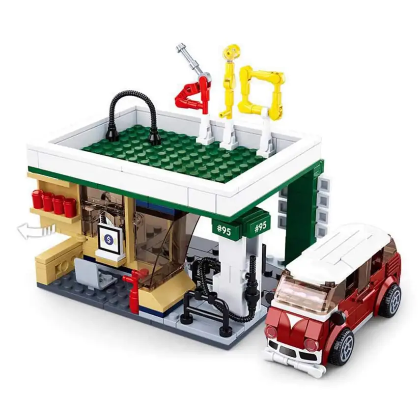 Sluban Town Benzin İstasyonu 322 Parça - 1