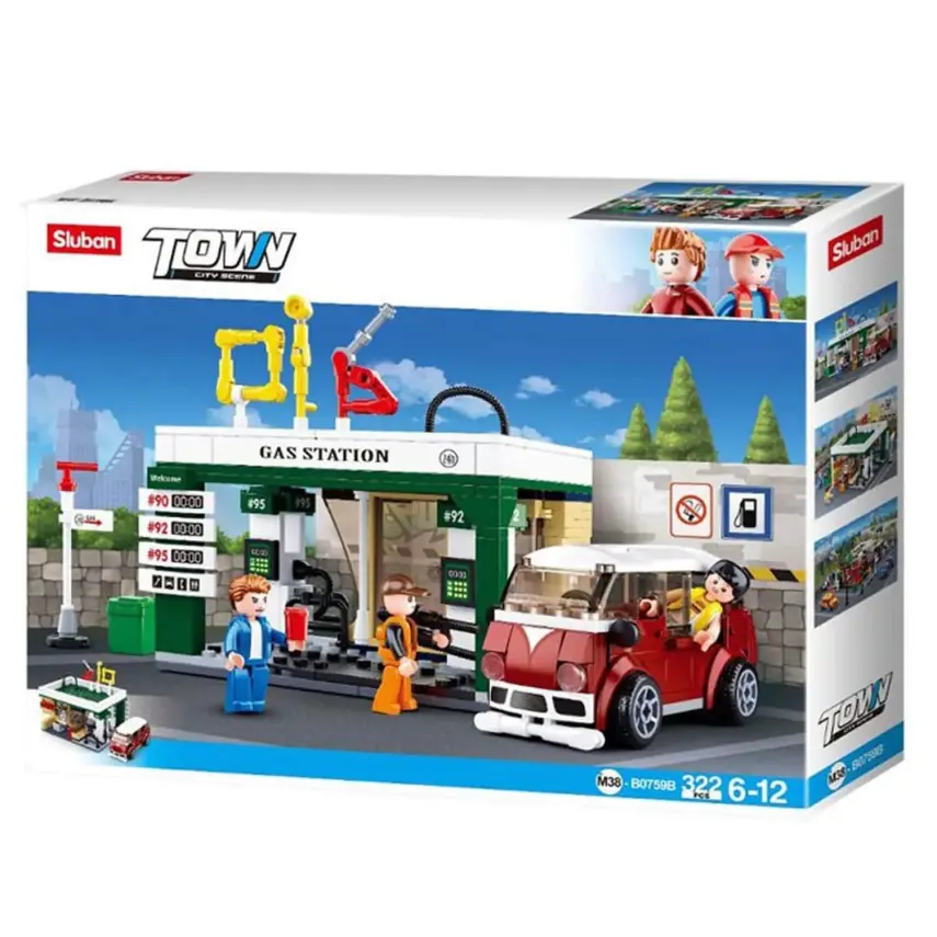 Sluban Town Benzin İstasyonu 322 Parça - 2