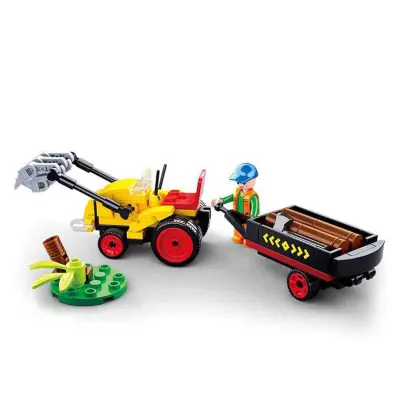 Sluban Town Traktör ve Römork 110 Parça (1)