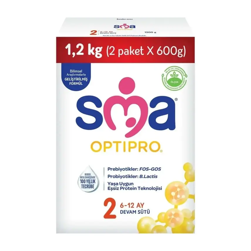 Sma OptiPro Probiyotik 2 Devam Sütü 1200 gr 6-12 Ay - 2