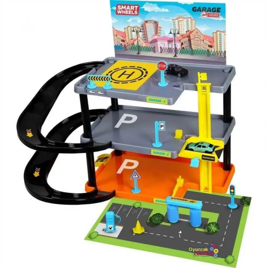 Smart Wheels 3 Katlı Otopark Seti - 1