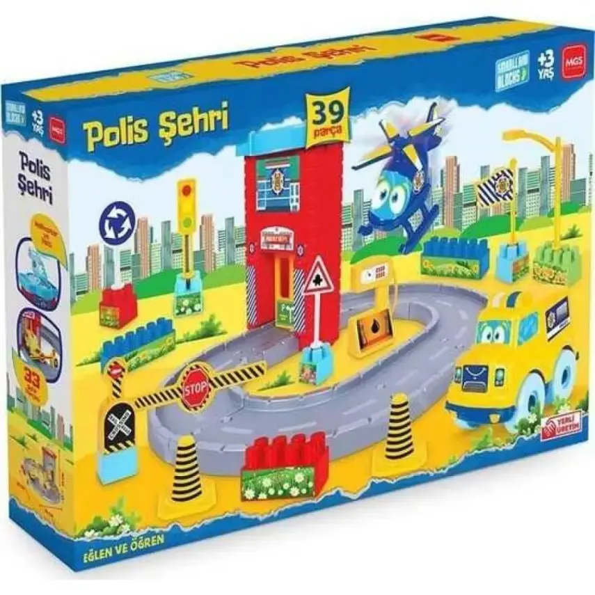 Smartland Blocks Polis Şehri Oyun Seti - 1