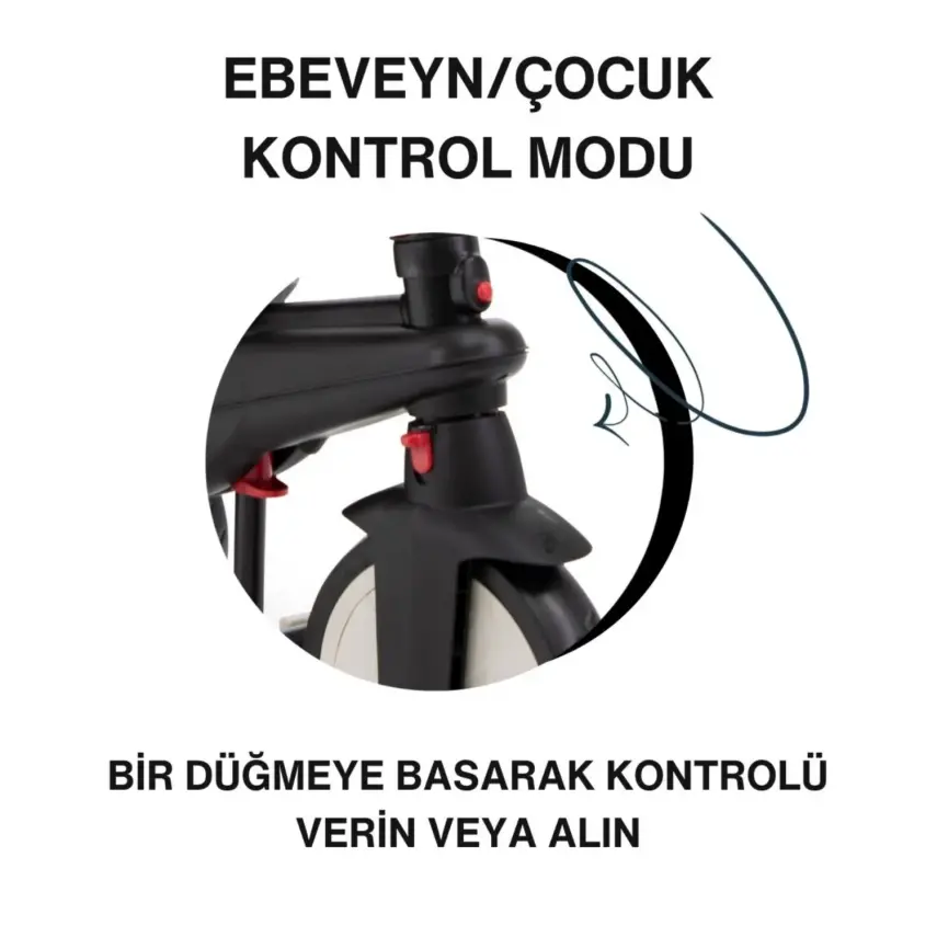 SmarTrike STR3 Plus 5’i 1 Arada Üç Tekerlekli Bebek Bisikleti - Black - 6