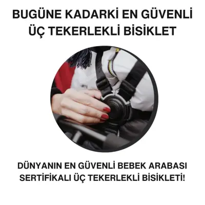 SmarTrike STR3 Plus 5’i 1 Arada Üç Tekerlekli Bebek Bisikleti - Blue - 5