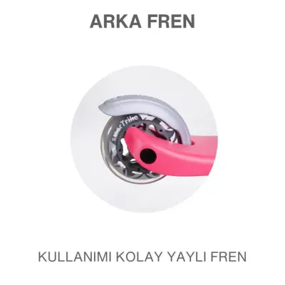 SmarTrike T1 3’ü 1 Arada Oturaklı ve Çantalı Çocuk Scooterı- Pink (1)