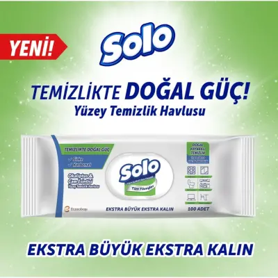 Solo XL Yüzey Temizlik Havlusu Doğal Güç Okaliptus & Çam 100lü - 10