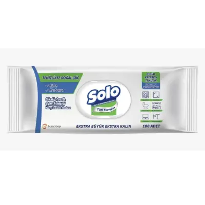 Solo XL Yüzey Temizlik Havlusu Doğal Güç Okaliptus & Çam 100lü - 3