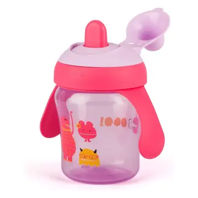Suavinex Damla Akıtmaz Eğitim Bardağı 200 ml 4+ Ay Booo Mor - 3