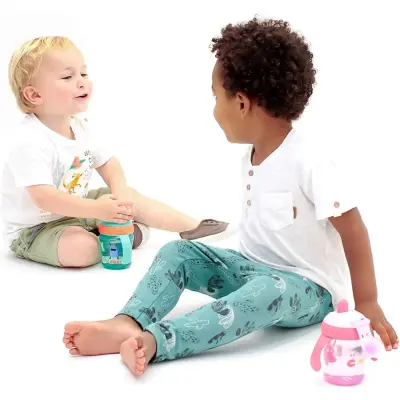 Suavinex Damla Akıtmaz Eğitim Bardağı 200 ml 4+ Ay Booo Pembe - 4