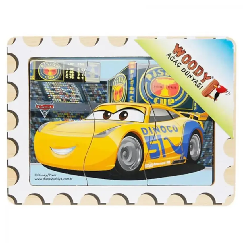 Sunman Tahta Puzzle Geçmeli Oyunlar Cars 3 Parça - 3