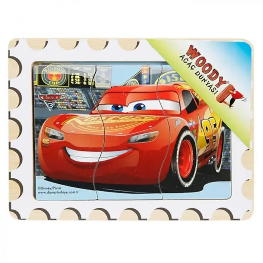 Sunman Tahta Puzzle Geçmeli Oyunlar Cars 3 Parça - 1