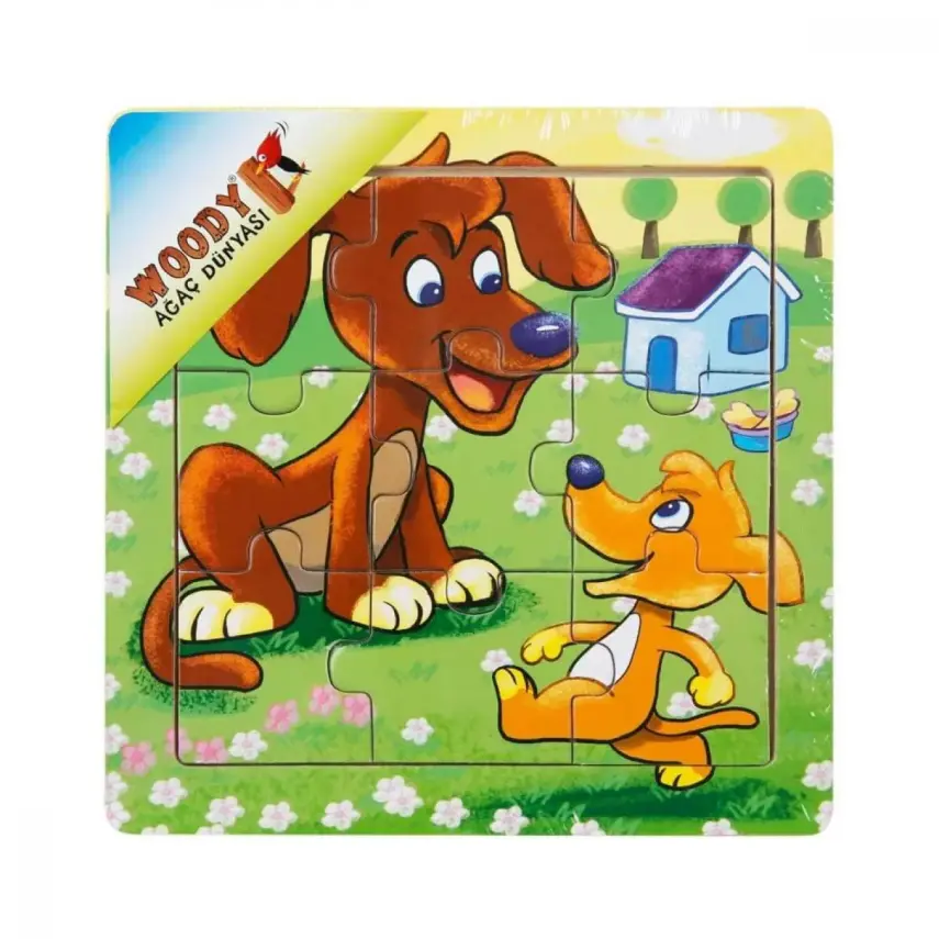 Sunman Tahta Puzzle Mini Hayvanlar 9 Parça - 3
