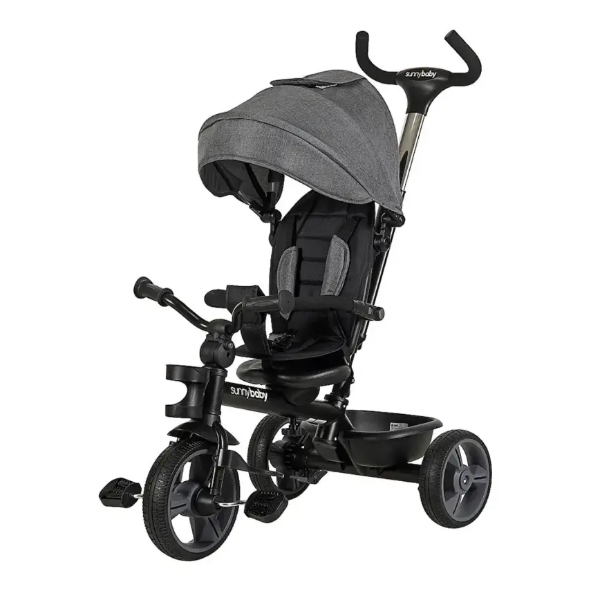 Sunny Baby New Safari Çift Yönlü Üç Tekerli Bisiklet Füme B63 - 1