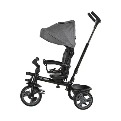 Sunny Baby New Safari Çift Yönlü Üç Tekerli Bisiklet Füme B63  (1)