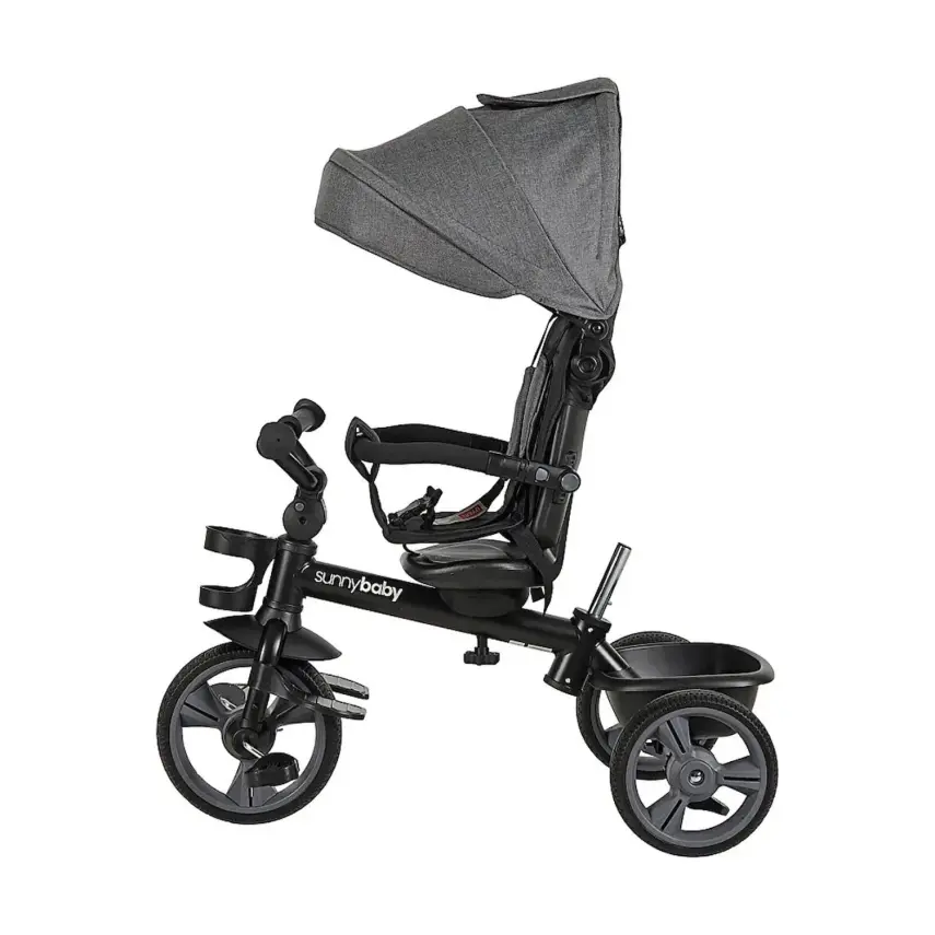 Sunny Baby New Safari Çift Yönlü Üç Tekerli Bisiklet Füme B63 - 5