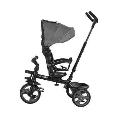 Sunny Baby New Safari Çift Yönlü Üç Tekerli Bisiklet Gri B63  (1)