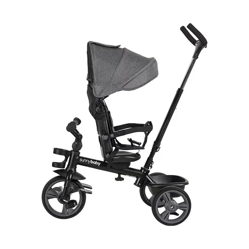 Sunny Baby New Safari Çift Yönlü Üç Tekerli Bisiklet Gri B63  - 2