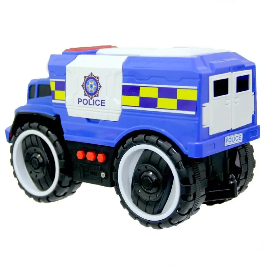 Sürtmeli Pilli ve Sesli Polis Arabası - 3