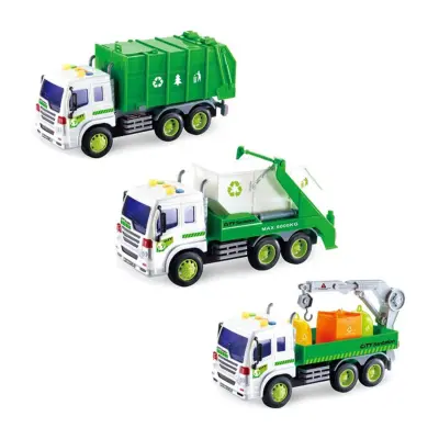 Sürtmeli Sesli Işıklı Geri Dönüşüm Aracı 1:16