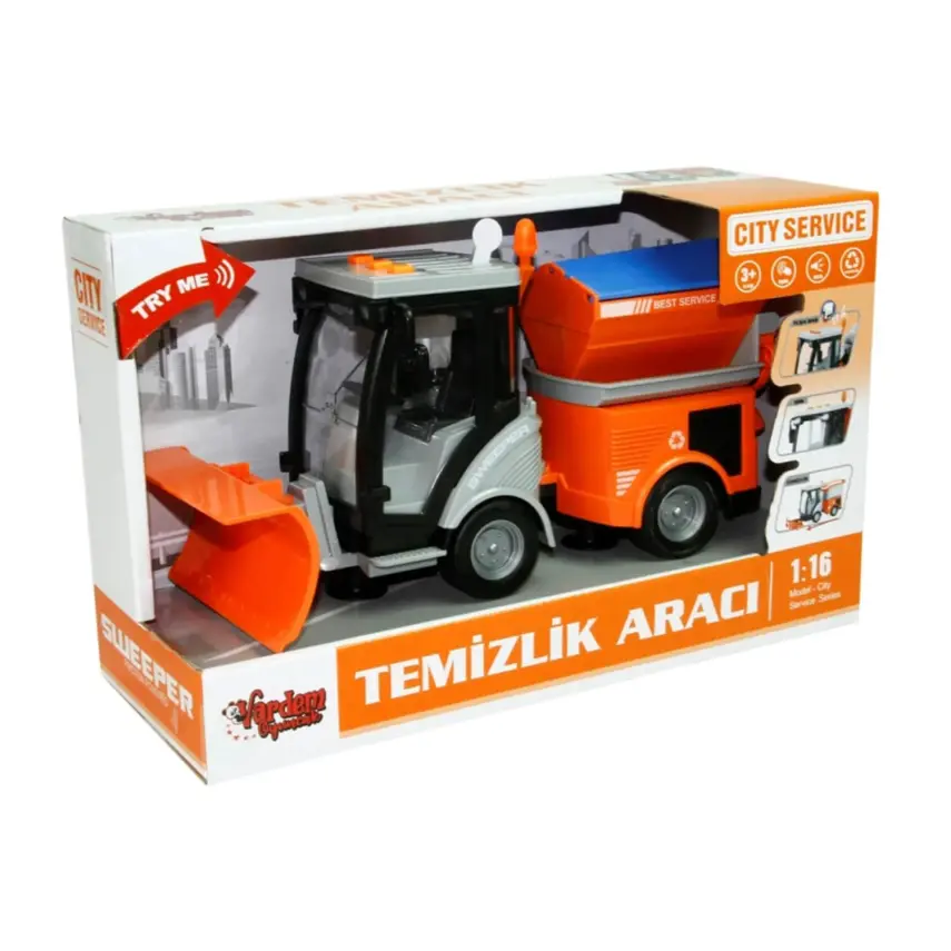 Sürtmeli Sesli Işıklı Kar Temizlik Aracı 1:16 - 2