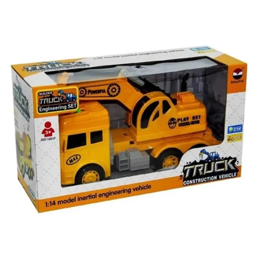 Sürtmeli Sesli ve Işıklı Kamyon ve Kepçe - 1