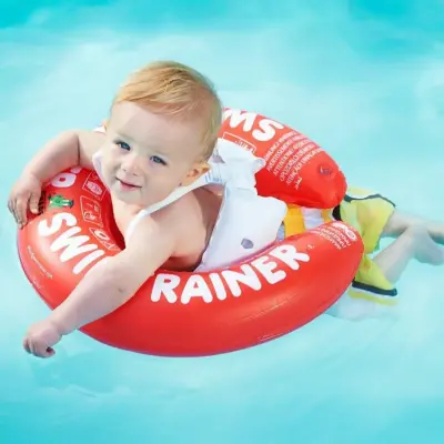 Swimtrainer 3 Ay-4 Yaş Yüzme Simidi Kırmızı - 5