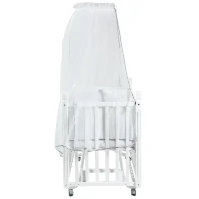 Tahterevalli Cuppa Beşik 60x120 cm Beyaz ve Beyaz Uyku Seti - 5