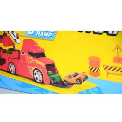 Taşıyıcı Tır 4 Arabalı Trafik Setli - 4