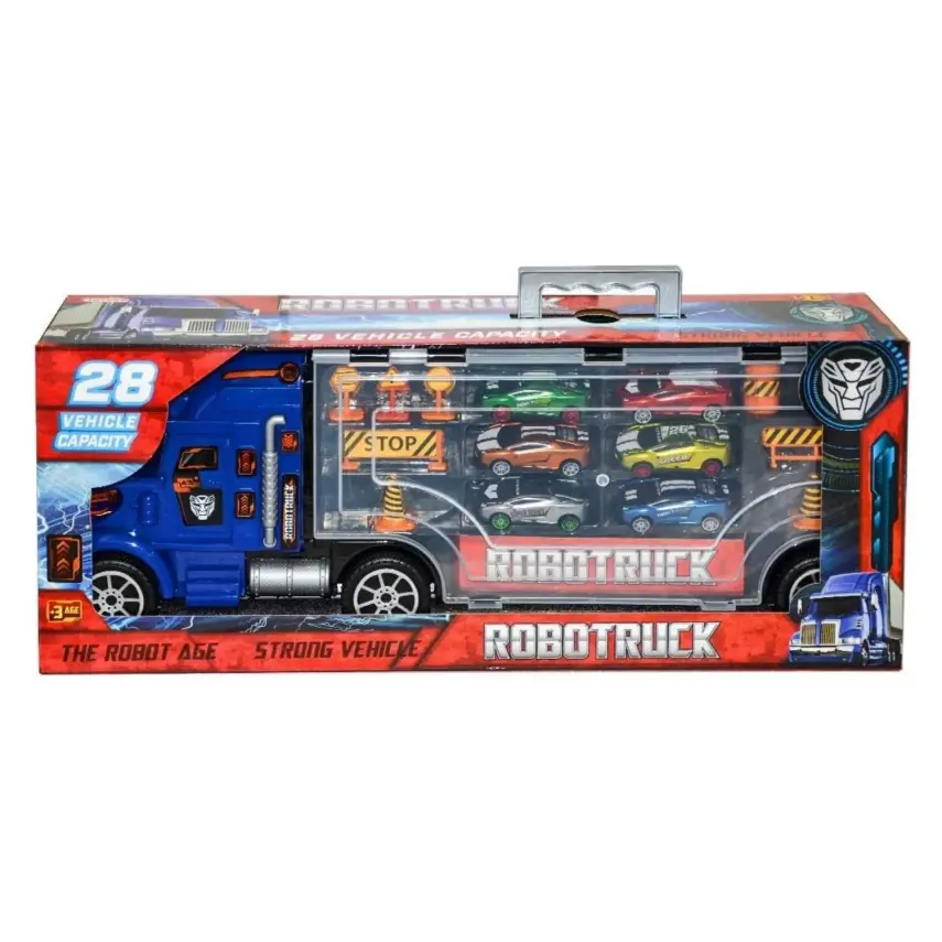 Taşıyıcı Tır Kutulu 6 Arabalı Aksesuarlı - 1