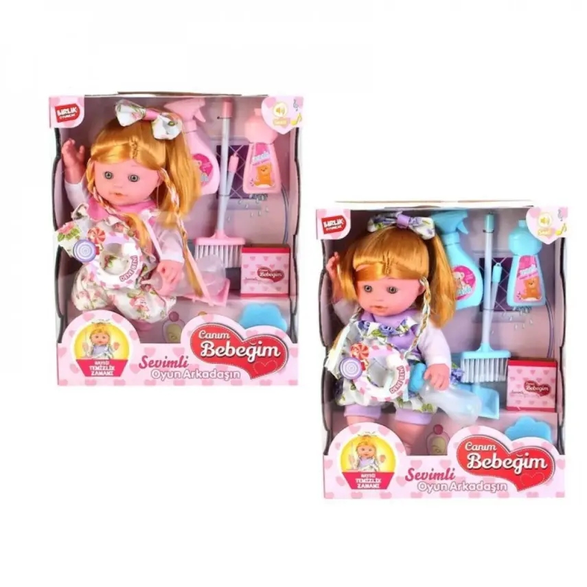Temizlik Setli Sesli Bebek - 1