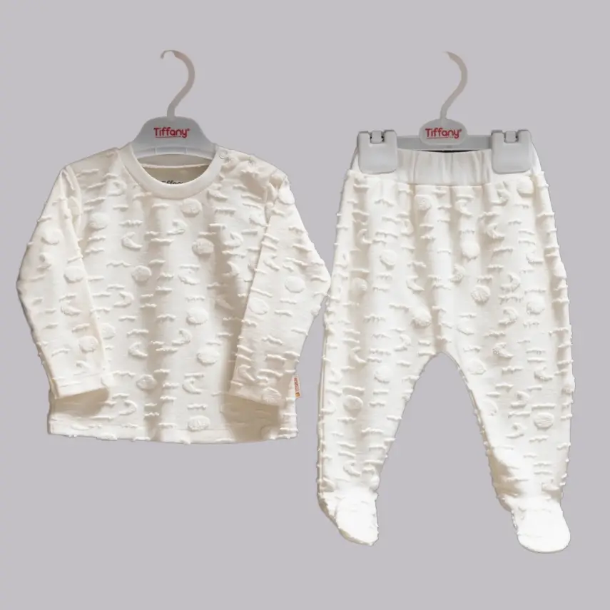 Tiffany 2li Unisex Bebek Takım Patikli Puffy Moon Theme - 1