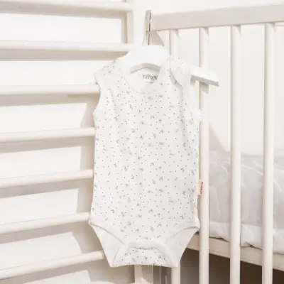 Tiffany Atlet Bebek Body Jakarlı Flowering Theme Ekru - 3