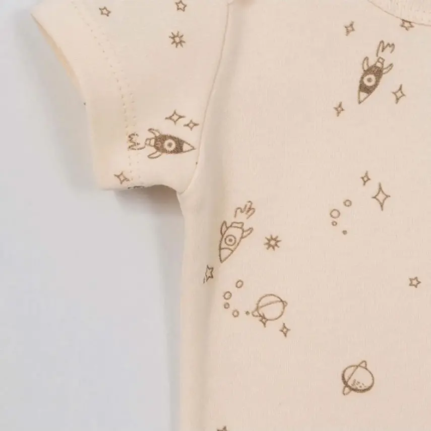 Tiffany Bebek Body Kısa Kol Galaxy Organic Theme - 5