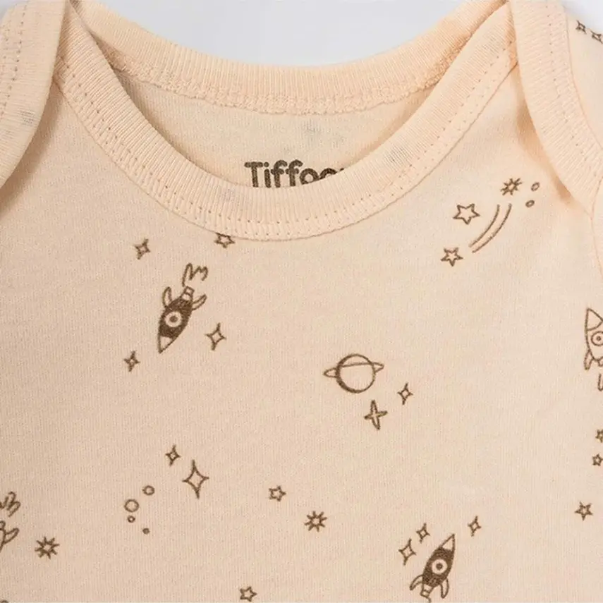 Tiffany Bebek Body Kısa Kol Galaxy Organic Theme - 12
