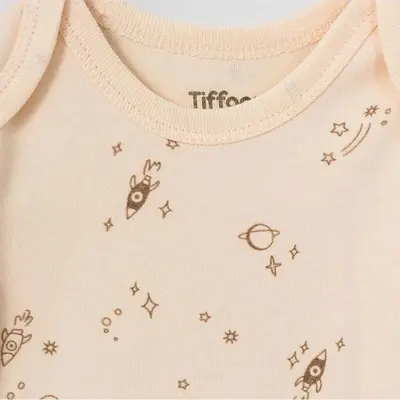 Tiffany Bebek Body Kısa Kol Galaxy Organic Theme - 3