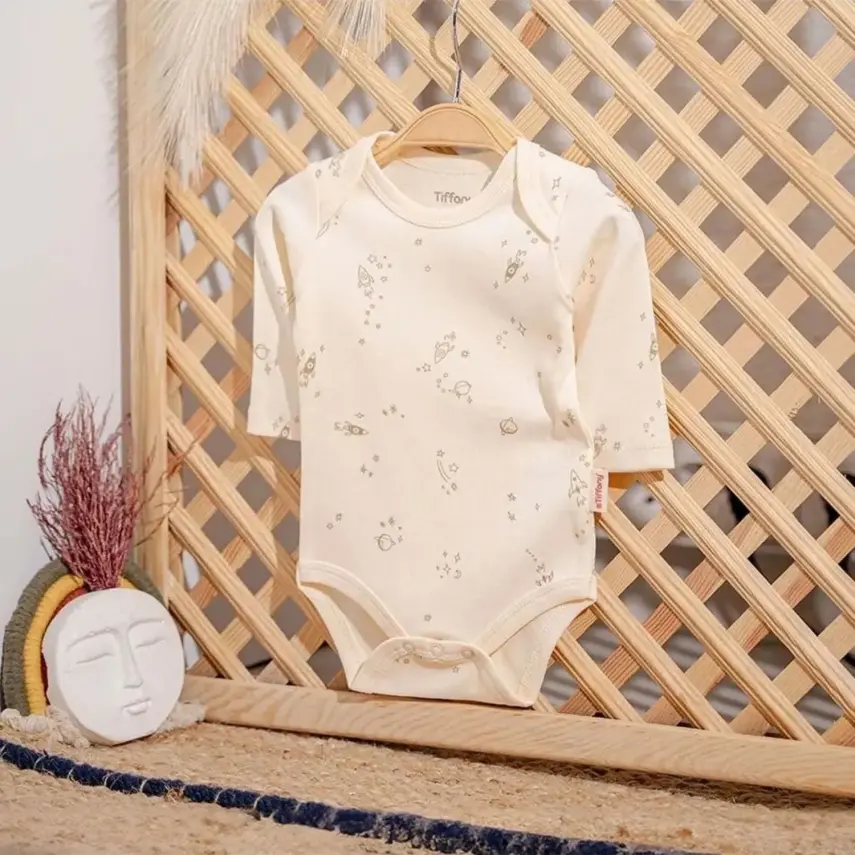 Tiffany Bebek Body Uzun Kol Galaxy Organic Theme - 1