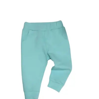 Tiffany Bebek Eşofman Altı Düz Turkuaz (1)