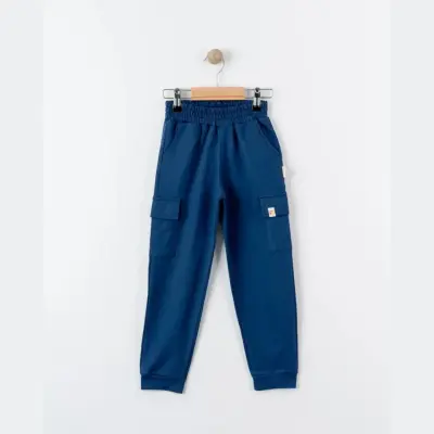 Tiffany Bebek Eşofman Altı Kargo Cepli Oversize Theme Lacivert - 2