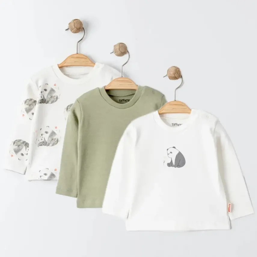 Tiffany Bebek Sweatshirt 3lü Rabbit Theme - 1