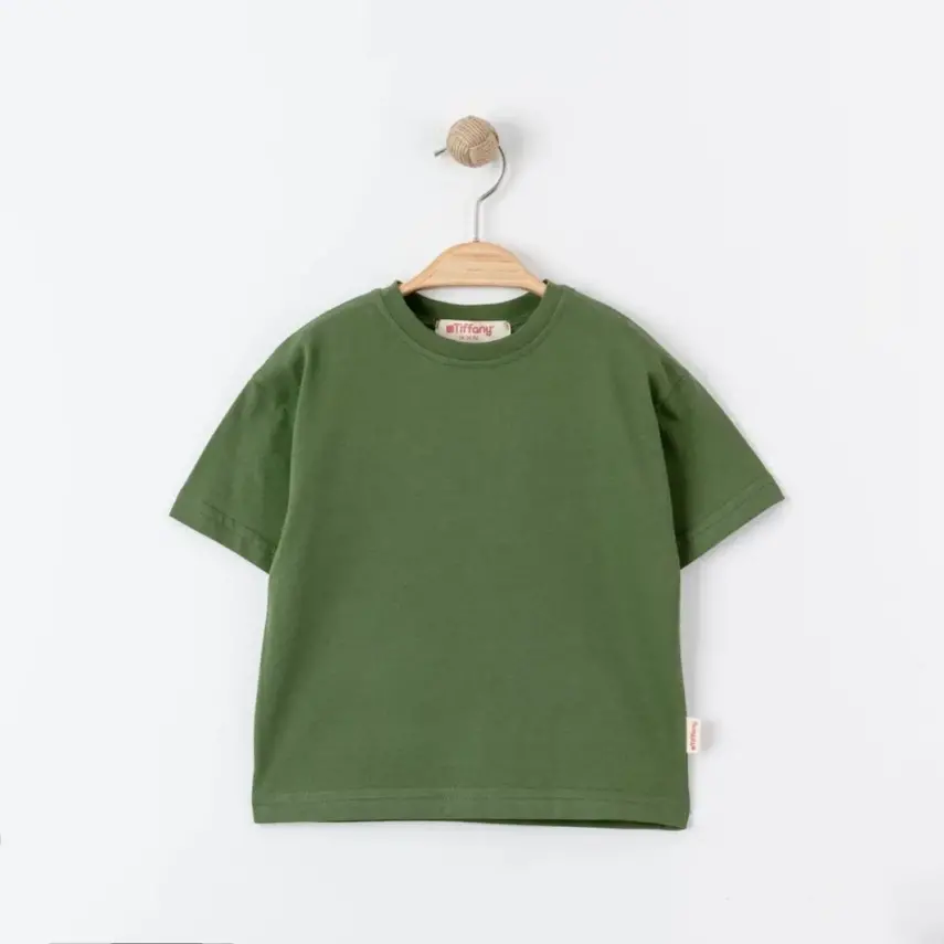 Tiffany Bebek T-Shirt Basic Süprem Haki - 2