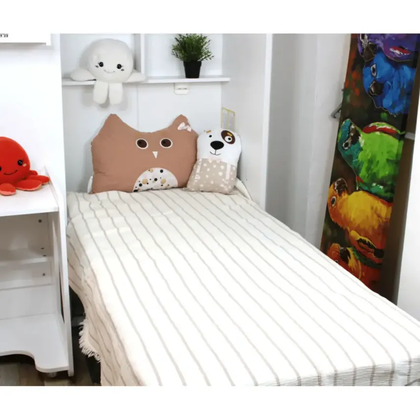 Tiffany Çift Taraflı Müslin Yatak Örtüsü Ve Battaniye 160*195 Kahverengi - 1