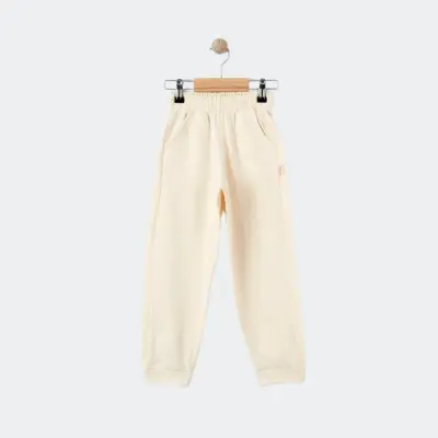 Tiffany Çocuk Eşofman Altı Oversize Theme Bej - 2