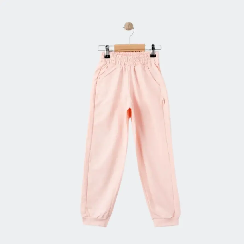 Tiffany Çocuk Eşofman Altı Oversize Theme Pudra - 3