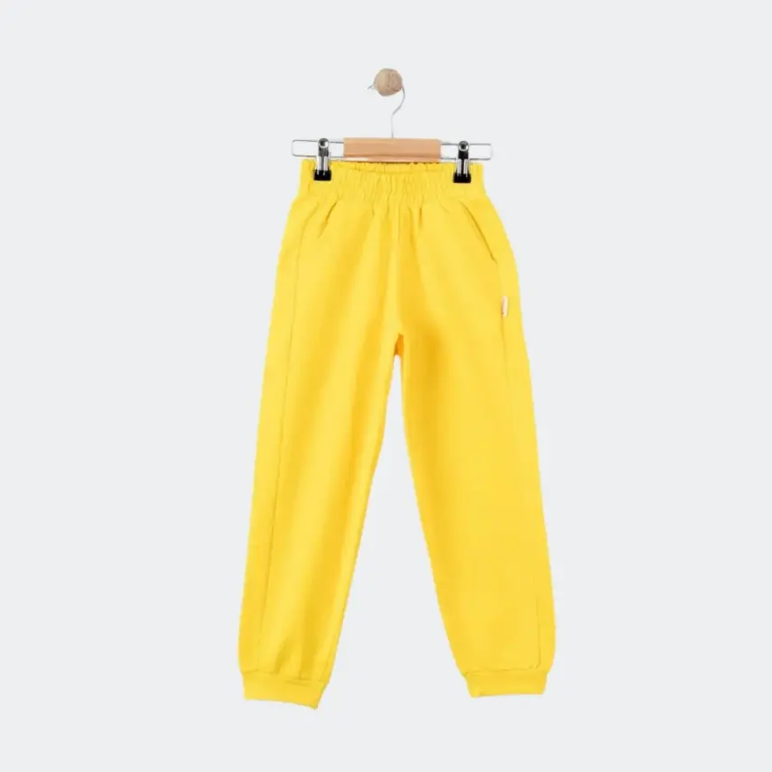 Tiffany Çocuk Eşofman Altı Oversize Theme Sarı - 3